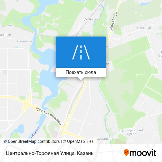 Карта Центрально-Торфяная Улица