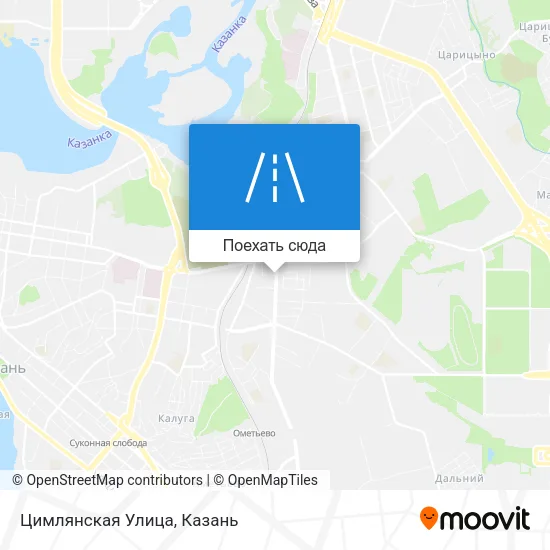 Карта Цимлянская Улица