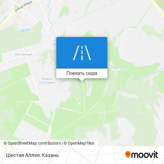 Карта Шестая Аллея