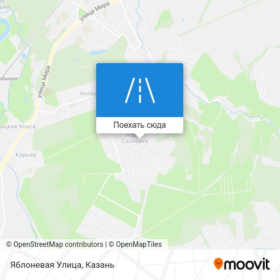 Карта Яблоневая Улица