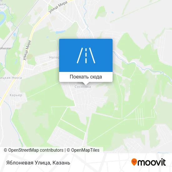 Карта Яблоневая Улица