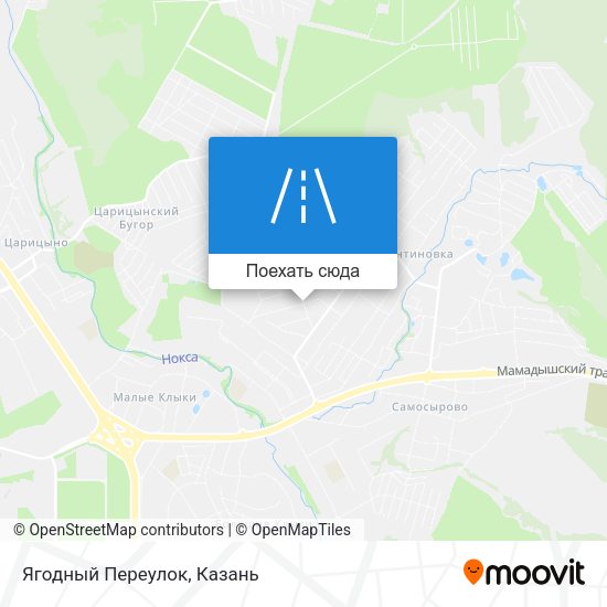 Карта Ягодный Переулок