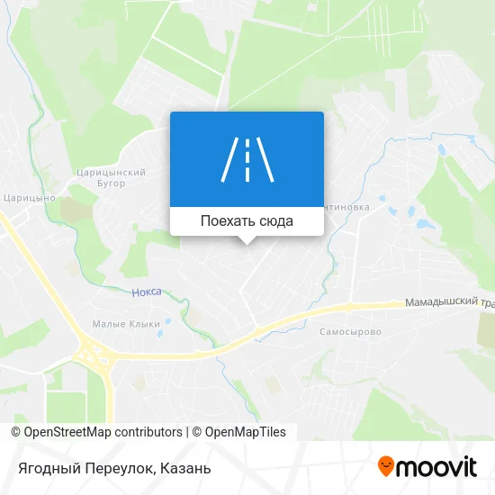 Карта Ягодный Переулок