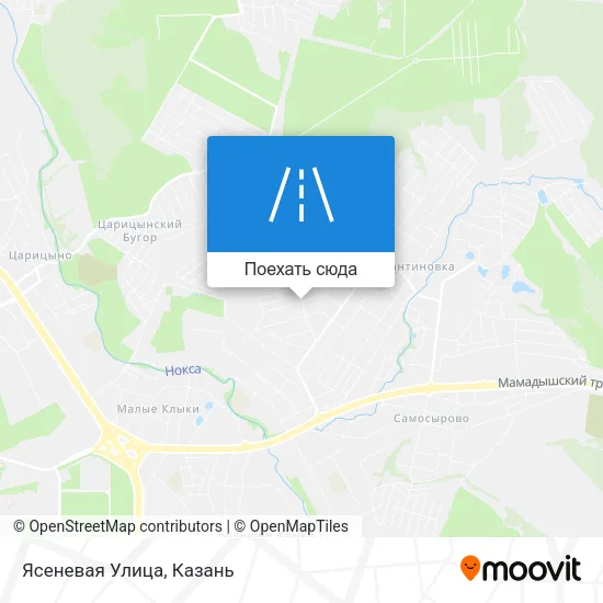 Карта Ясеневая Улица