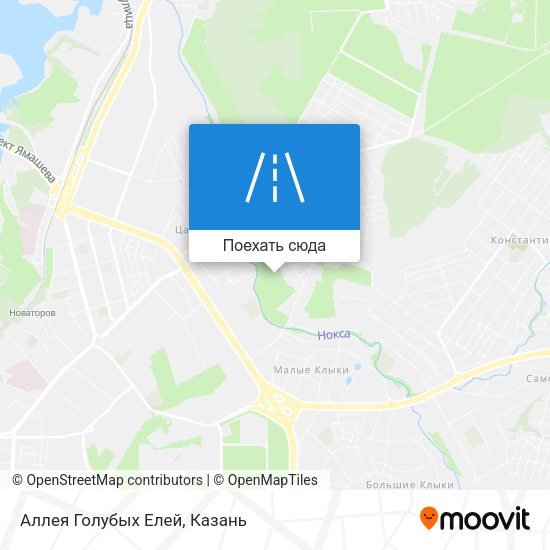 Карта Аллея Голубых Елей