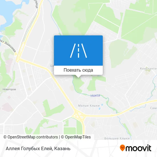 Карта Аллея Голубых Елей