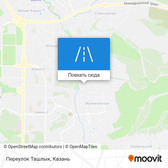 Карта Переулок Ташлык