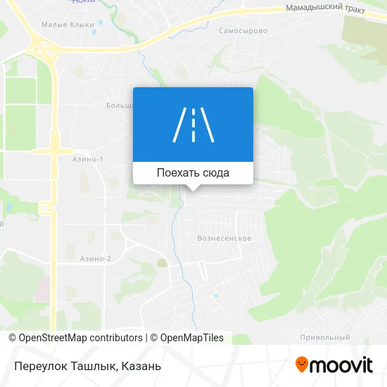 Карта Переулок Ташлык