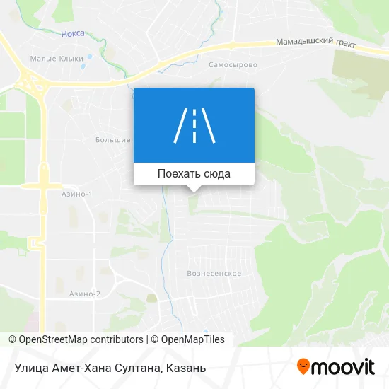 Карта Улица Амет-Хана Султана