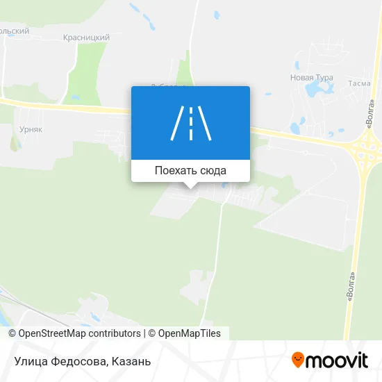 Карта Улица Федосова