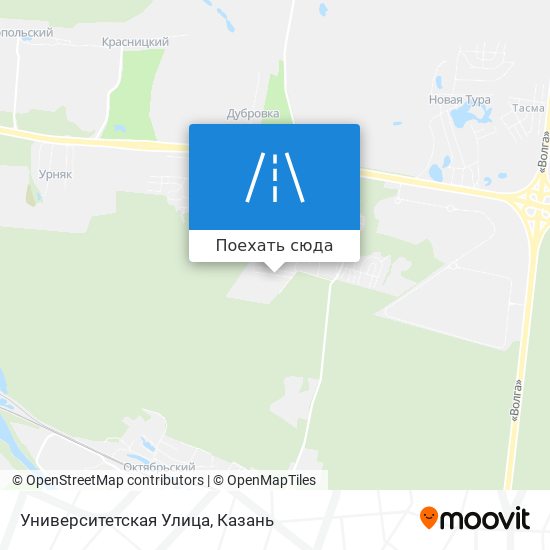 Карта Университетская Улица
