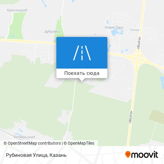 Карта Рубиновая Улица