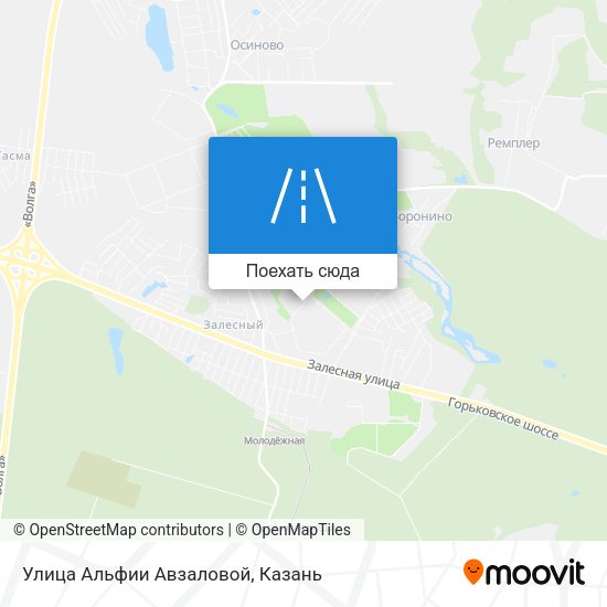 Карта Улица Альфии Авзаловой