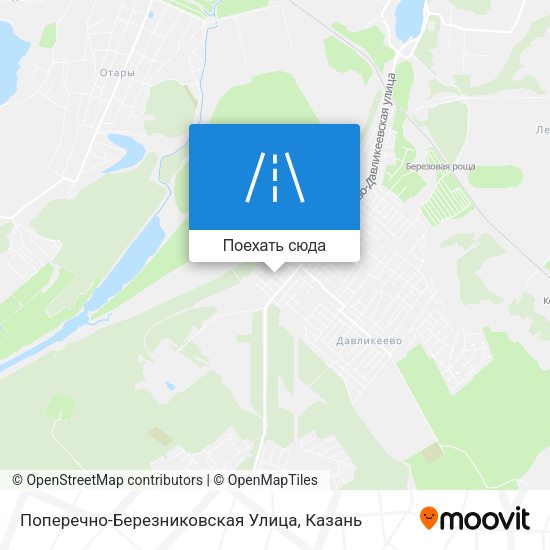 Карта Поперечно-Березниковская Улица