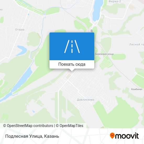 Карта Подлесная Улица