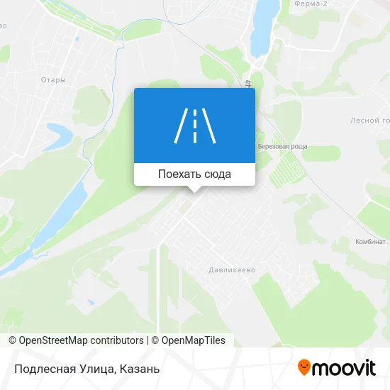 Карта Подлесная Улица