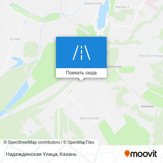 Карта Надеждинская Улица