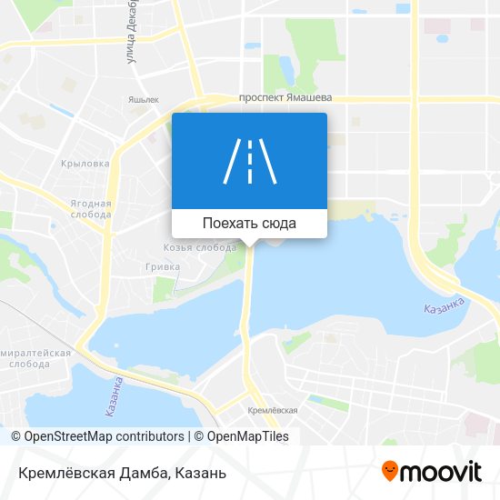 Карта Кремлёвская Дамба