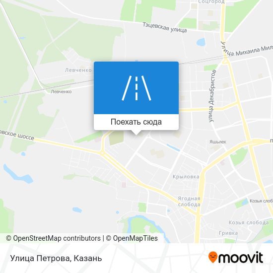Карта Улица Петрова