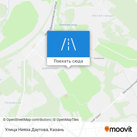 Карта Улица Нияза Даутова
