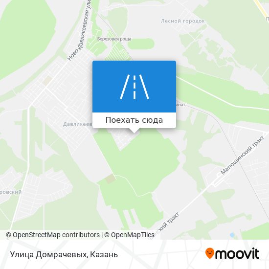 Карта Улица Домрачевых