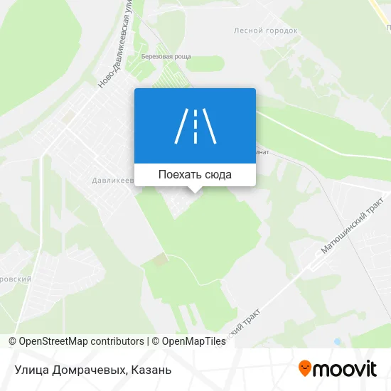 Карта Улица Домрачевых