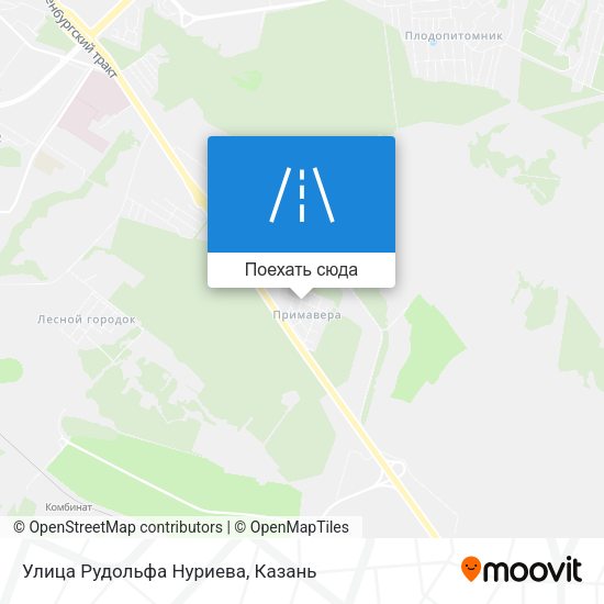 Карта Улица Рудольфа Нуриева