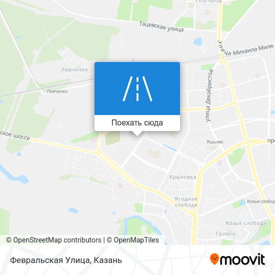 Карта Февральская Улица