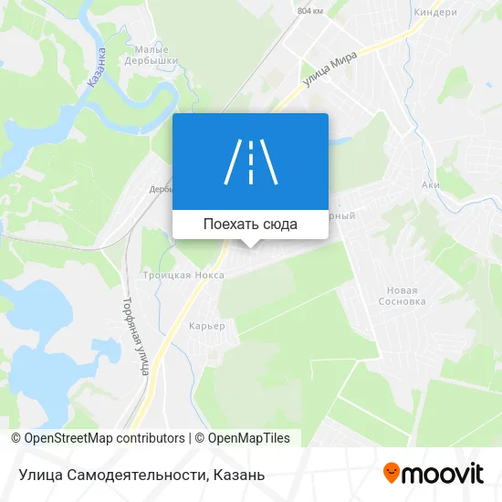 Карта Улица Самодеятельности