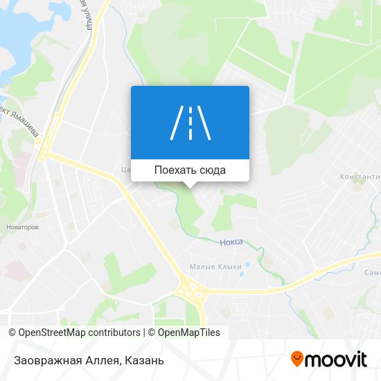 Карта Заовражная Аллея