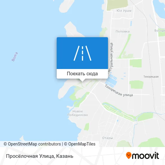 Карта Просёлочная Улица