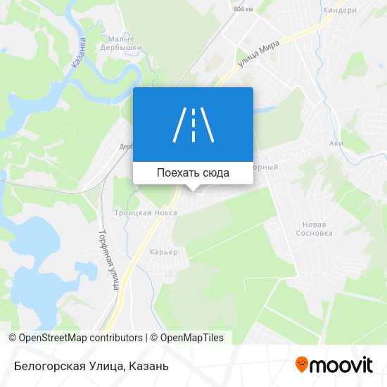 Карта Белогорская Улица