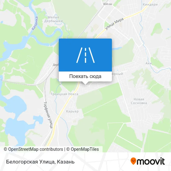 Карта Белогорская Улица