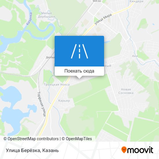 Карта Улица Берёзка