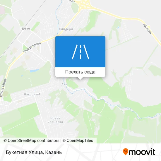 Карта Букетная Улица
