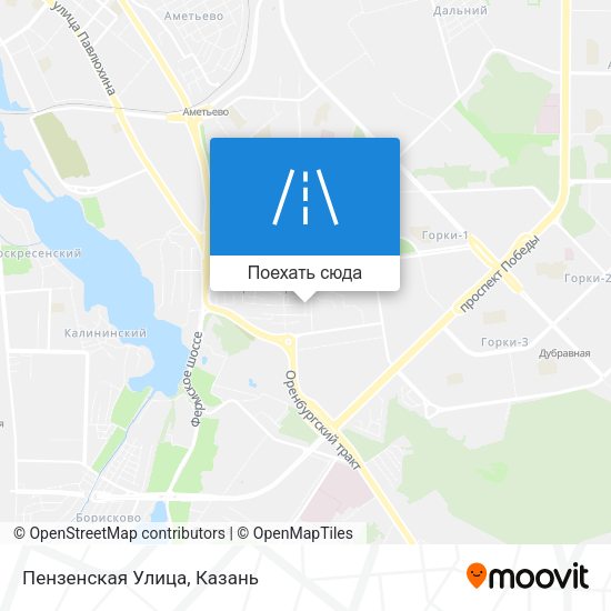 Карта Пензенская Улица