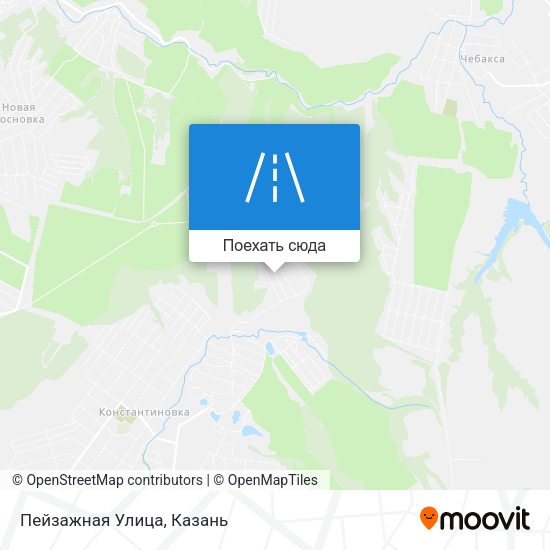Карта Пейзажная Улица