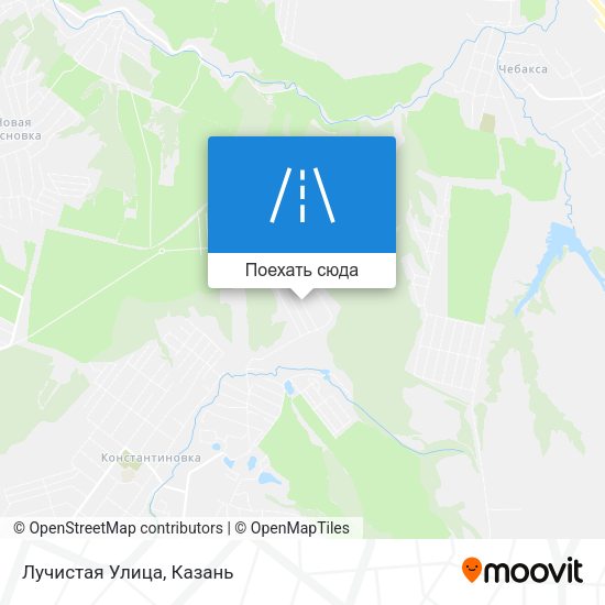 Карта Лучистая Улица