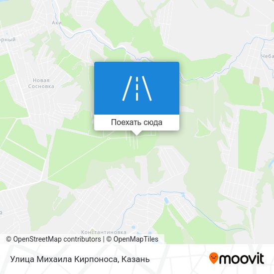 Карта Улица Михаила Кирпоноса