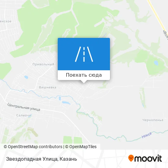 Карта Звездопадная Улица