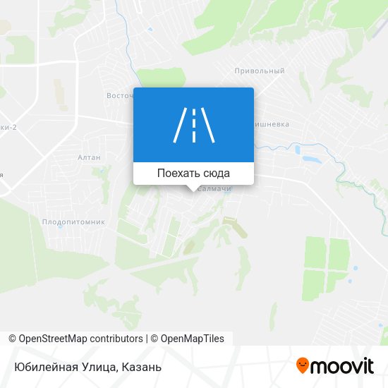 Карта Юбилейная Улица