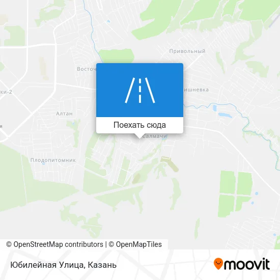Карта Юбилейная Улица