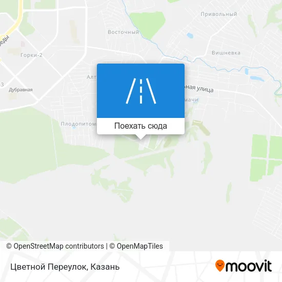 Карта Цветной Переулок