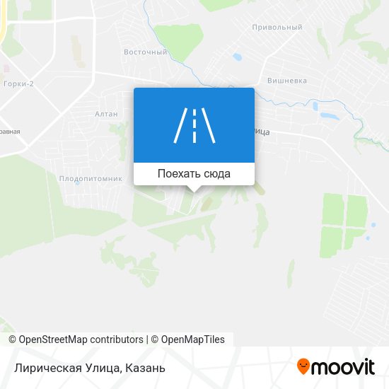 Карта Лирическая Улица