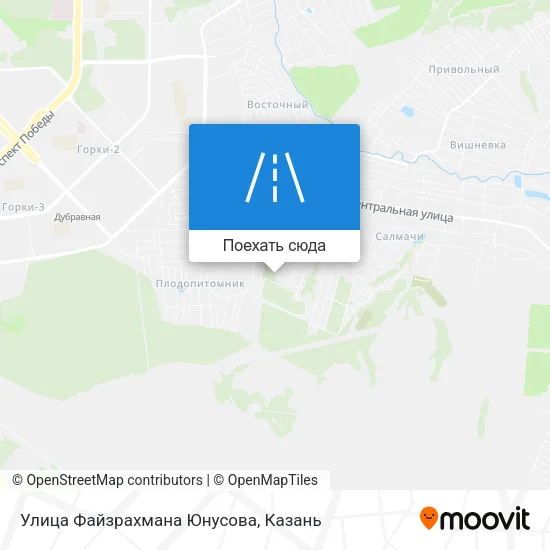 Карта Улица Файзрахмана Юнусова