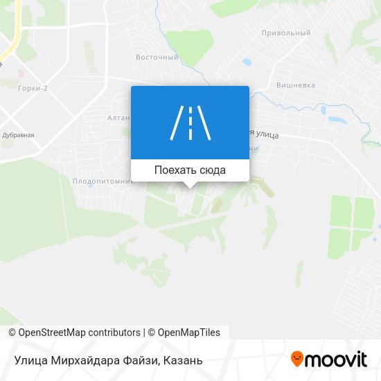 Карта Улица Мирхайдара Файзи