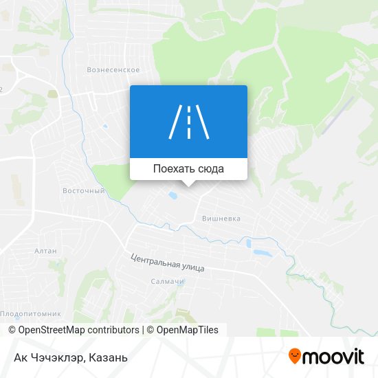 Карта Ак Чэчэклэр