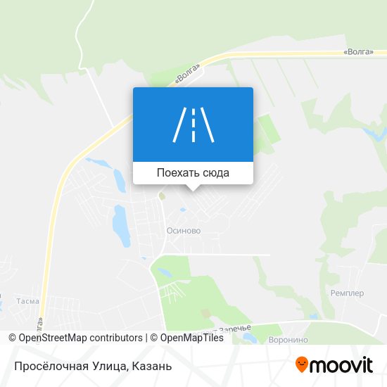 Карта Просёлочная Улица