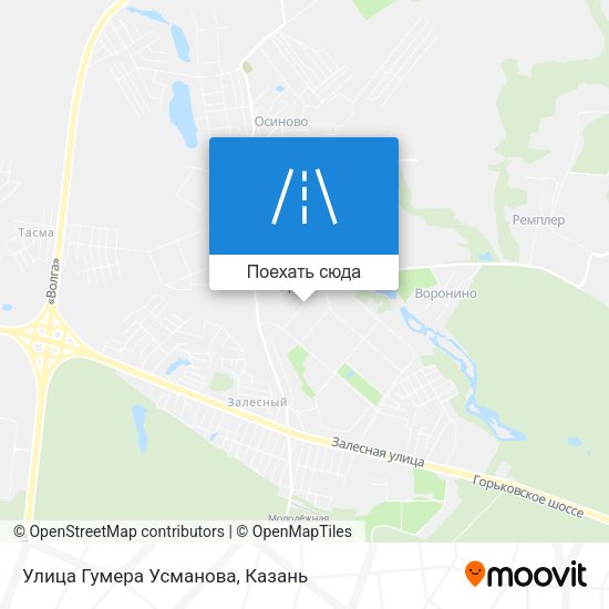 Карта Улица Гумера Усманова