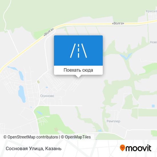 Карта Сосновая Улица